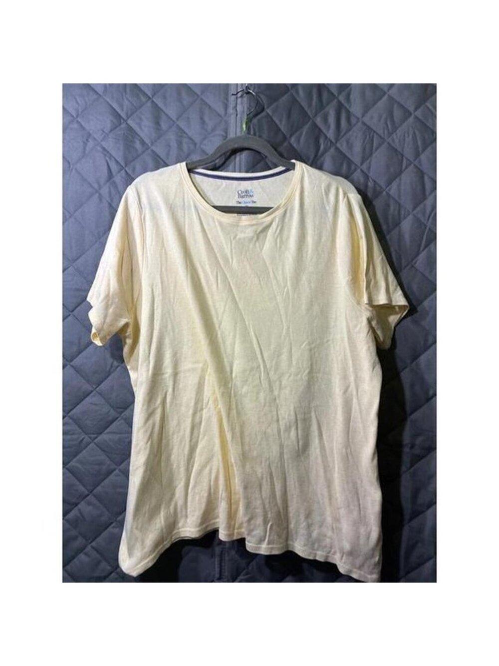 Croft & Barrow Womens Cream Short Sleeve Classic Tee, Size 1X
